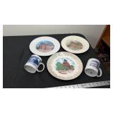 BLOOMFIELD MUGS AND PLATES