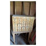 WOODEN LIBRARY CARD CATALOG
