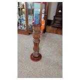 OAK CANDLE STAND 26' TALL