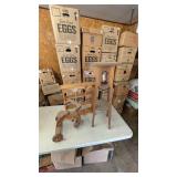 WOODEN SIDE TABLE AND MORE