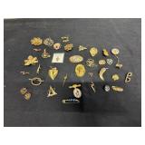 Gold Tone Brooches