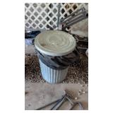 METAL TRASH CAN