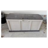 PLASTIC STORAGE CHEST WITH CONTENTS