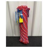 Red Poly Rope 75' x 3/8'
