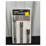 3 pack LED Flashlights