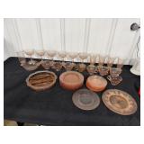 Large Lot of Pink Depression Glass