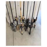 Rods w/ Reels (10)