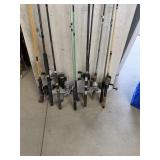 Rods w/ Reels (10)