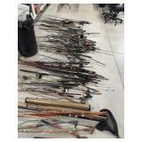 Large Lot of Rod/Reels Parts & Pieces