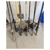 Rods w/ Reels (10)