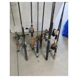 Rods w/ Reels (10)