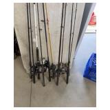 Rods w/ Reels (10)
