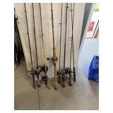 Rods w/ Reels (10)