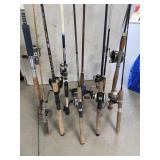 Rods w/ Reels (10)