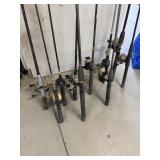 Rods w/ Reels (10)