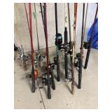 Rods w/ Reels (15)