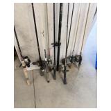Rods w/ Reels (10)