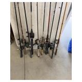 Rods w/ Reels (10)