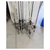 Rods w/ Reels (10)
