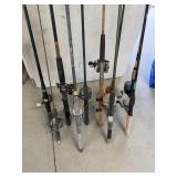 Rods w/ Reels (10)