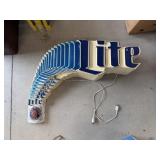 Plastic Miller Lite Sign