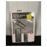 4 pc Universal Socket w/ Adapters