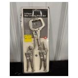 3 pc Mini Locking Plier Set