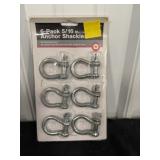 5/16' Anchor Shackles 6 pack