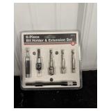 6 pc Bit Holder & Extension Set
