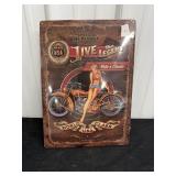 Motorcycle Tin SIgn (17' x 12')