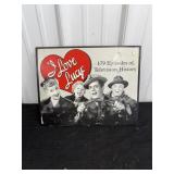 I Love Lucy Tin SIgn (16' x 12')