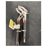 2 pc 10' Raptor Pliers w/ Screwdrivers