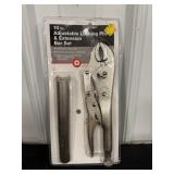 10' Adjustable Locking Pliers w/ Bar