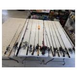 Rods w/ Reels (15)