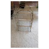 METAL AND GLASS SHELF