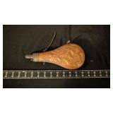 COPPER GUNPOWDER FLASK
