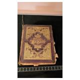 ANTIQUE PICTORIAL BIBLE DAMAGED