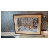 SIGNED DEER PRINT 153/2200