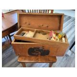 Wooden Toolbox w/ Ammo Supplies