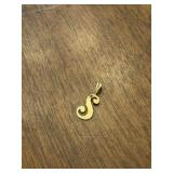14k 'S' Pendant