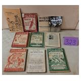flat vintage sports booklets