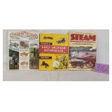 3-autos, steam locomotive