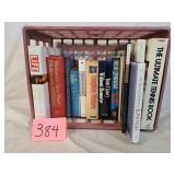 crate of books life/sports