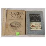 2-vintage currier & ives books