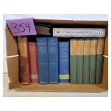 box vintage stand+literature+others