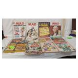 several mad magazines/etc