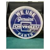 Chevrolet Parts Metal Sign GAS OIL