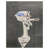 Evinrude Boat Motor Die-Cut Porcelain Sign
