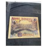 Moore & Burgess Minstrels Sign