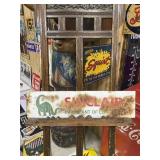 SINCLAIR Dino Lubricant Painted Metal Sign